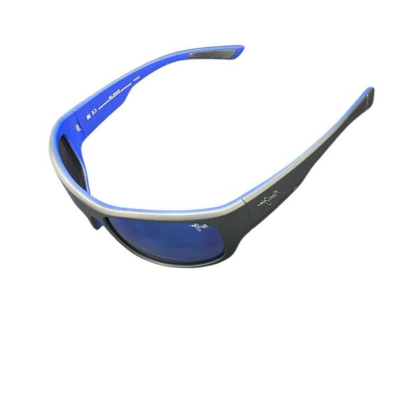 Maui Jim Maukele Polarized Wrap Sunglasses Blue Lenses MJ0682S-003 - Picture 8 of 10